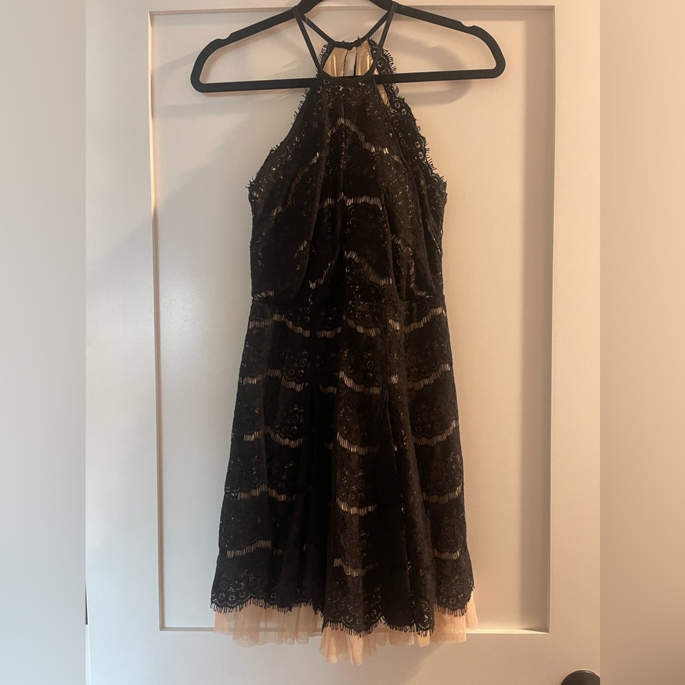 Trixxi Black Lace Cocktail Dress